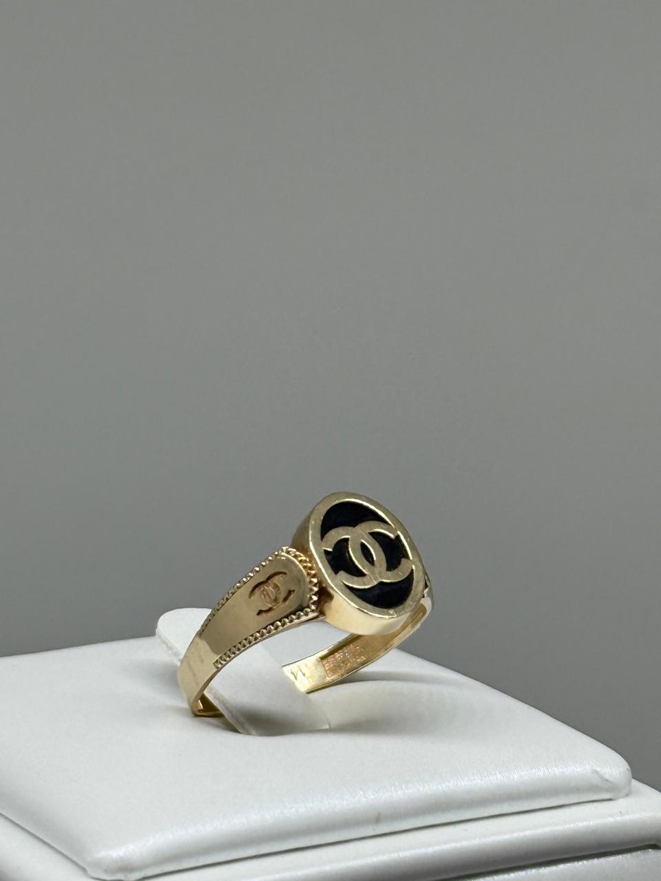 ANILLO CHANNEL OVALADO C/TRAMA 14K 2.6G LK36